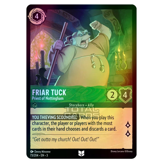 Lorcana - Into the Inklands - Friar Tuck - Priest of Nottingham (Uncommon) - 073/204 (Foil)