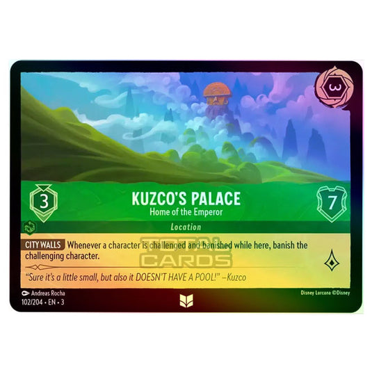 Lorcana - Into the Inklands - Kuzco's Palace - Home of the Emperor (Uncommon) - 102/204 (Foil)