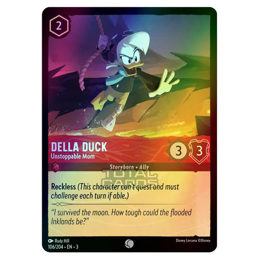 Lorcana - Into the Inklands - Della Duck - Unstoppable Mum (Common) - 106/204 (Foil)