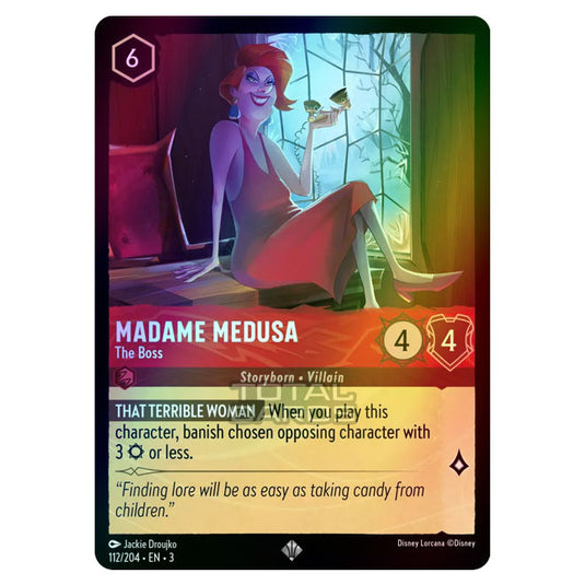 Lorcana - Into the Inklands - Madame Medusa - The Boss (Super Rare) - 112/204 (Foil)