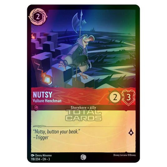 Lorcana - Into the Inklands - Nutsy - Vulture Henchman (Common) - 118/204 (Foil)