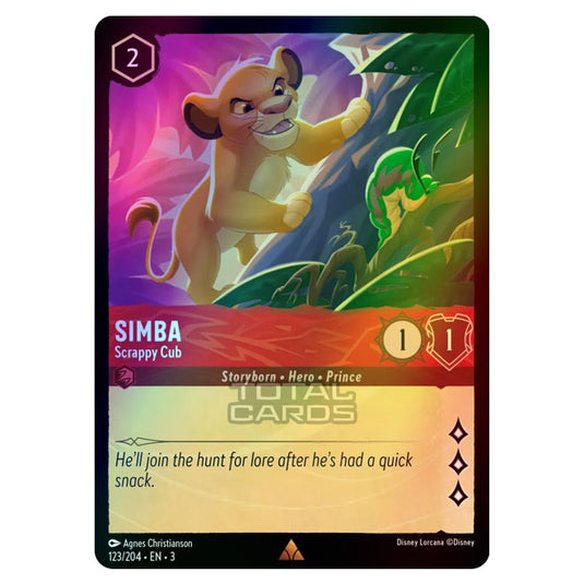 Lorcana - Into the Inklands - Simba - Scrappy Cub (Rare) - 123/204 (Foil)