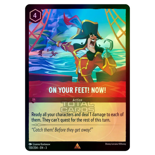 Lorcana - Into the Inklands - On Your Feet! Now! (Rare) - 130/204 (Foil)