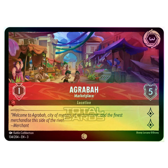 Lorcana - Into the Inklands - Agrabah - Marketplace (Common) - 134/204 (Foil)