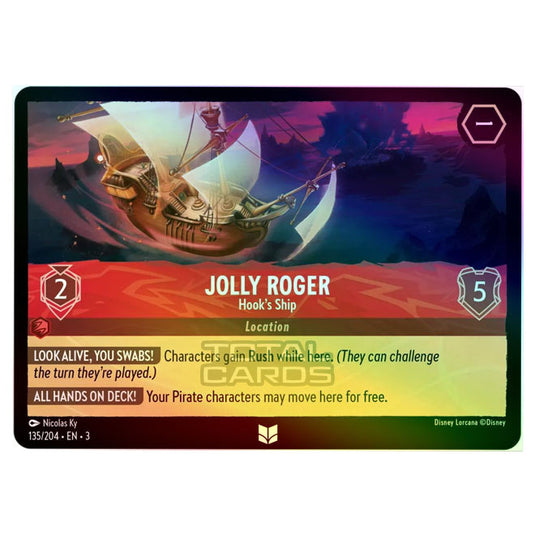 Lorcana - Into the Inklands - Jolly Roger - Hook's Ship (Uncommon) - 135/204 (Foil)