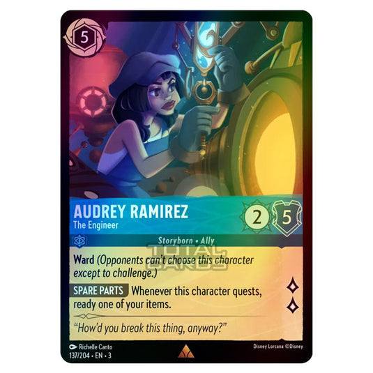 Lorcana - Into the Inklands - Audrey Ramirez - The Engineer (Rare) - 137/204 (Foil)