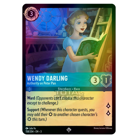 Lorcana - Into the Inklands - Wendy Darling - Authority on Peter Pan (Super Rare) - 158/204 (Foil)