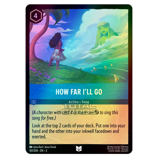 Lorcana - Into the Inklands - How Far I'll Go (Uncommon) - 161/204 (Fo Lorcana - Into the Inklands - How Far I'll Go (Uncommon) - 161/204 (Fo