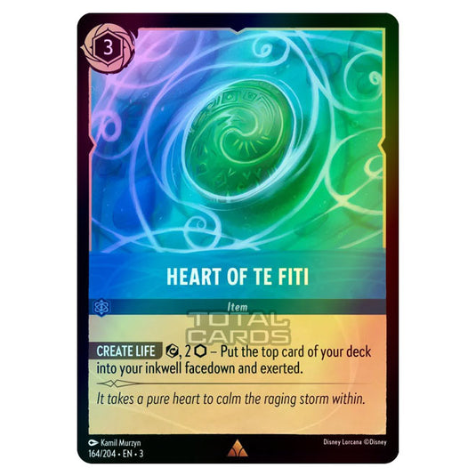 Lorcana - Into the Inklands - Heart of Te Fiti (Rare) - 164/204 (Foil)