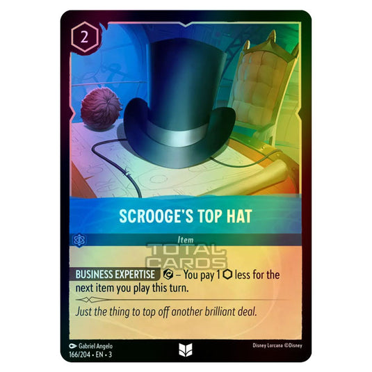 Lorcana - Into the Inklands - Scrooge's Top Hat (Uncommon) - 166/204 (Foil)