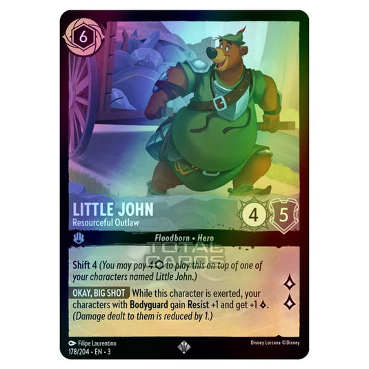 Lorcana - Into the Inklands - Little John - Resourceful Outlaw (Super Rare) - 178/204 (Foil)