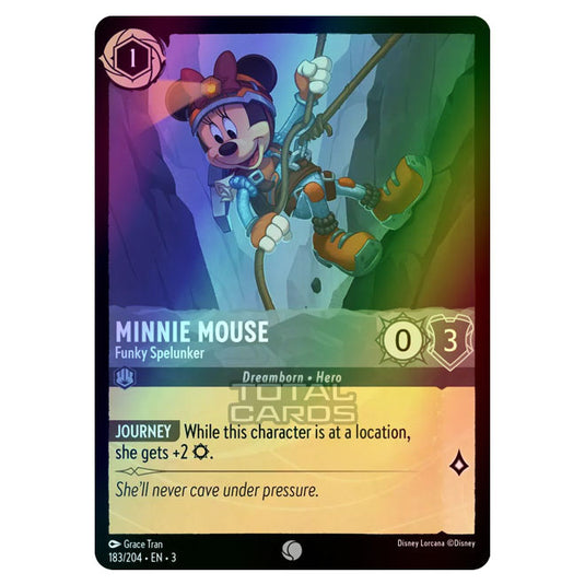 Lorcana - Into the Inklands - Minnie Mouse - Funky Spelunker (Common) - 183/204 (Foil)