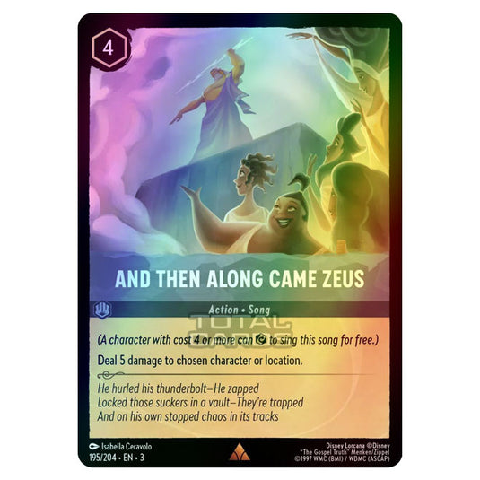 Lorcana - Into the Inklands - And Then Along Came Zeus (Rare) - 195/204 (Foil)