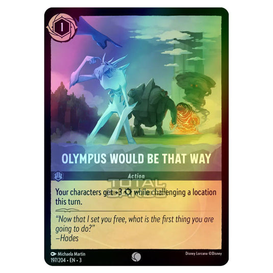 Lorcana - Into the Inklands - Olympus Would Be That Way (Common) - 197/204 (Foil)
