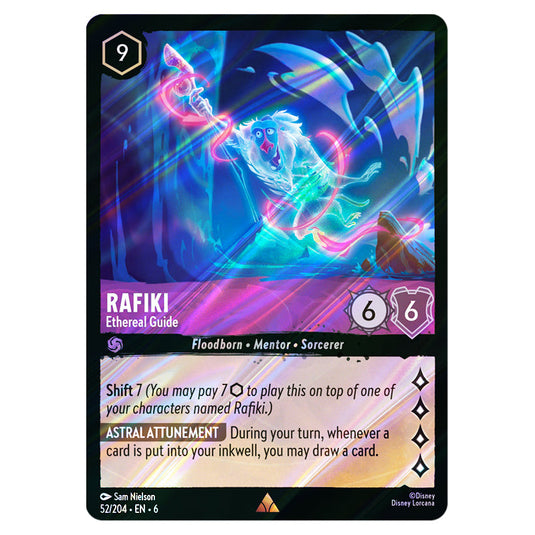 Rafiki - Ethereal Guide 52/204 card from the Lorcana set Azurite Sea