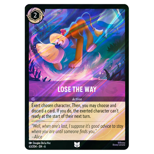Lose the Way 63/204 card from the Lorcana set Azurite Sea