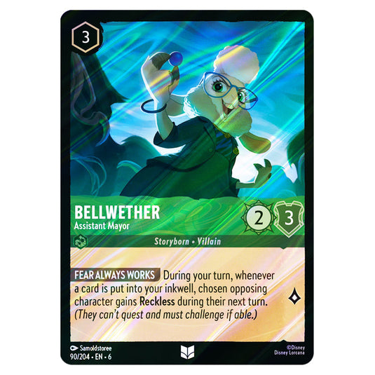 Bellwether - Assistant Mayor 90/204 card from the Lorcana set Azurite Sea