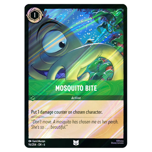 Mosquito Bite 96/204 card from the Lorcana set Azurite Sea