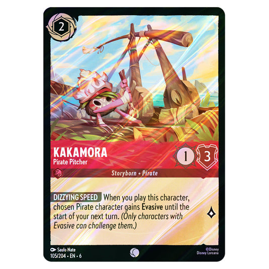 Kakamora - Pirate Pitcher 105/204 card from the Lorcana set Azurite Sea