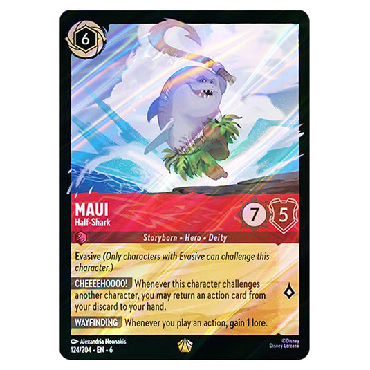 Maui - Half-Shark 124/204 card from the Lorcana set Azurite Sea