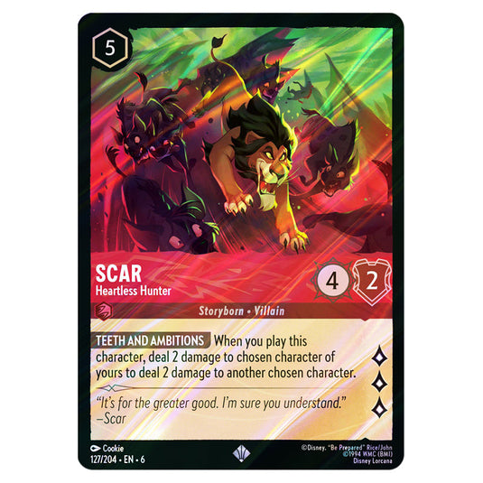 Lorcana - Azurite Sea - Scar - Heartless Hunter (Super Rare)