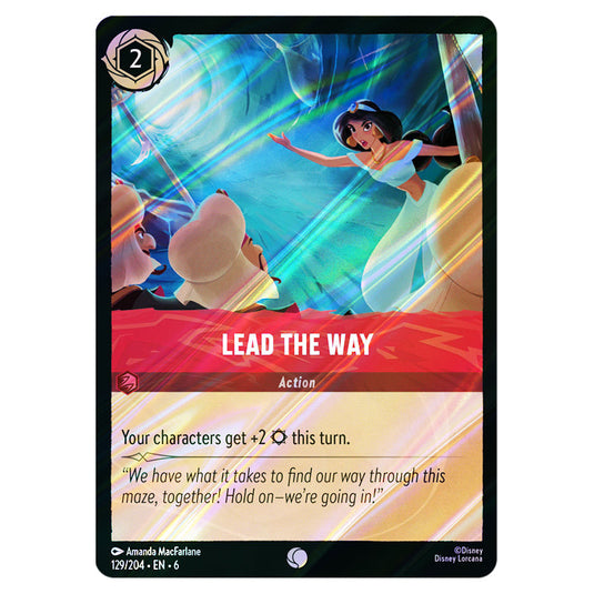 Lead the Way 129/204 card from the Lorcana set Azurite Sea