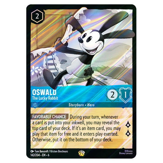 Lorcana - Azurite Sea - Oswald - The Lucky Rabbit (Legendary) - 142/20