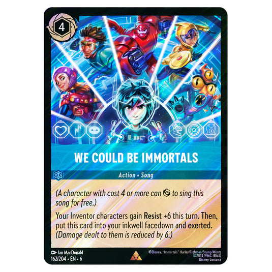 Lorcana - Azurite Sea - We Could Be Immortals (Rare) - 162/204 (Foil) Lorcana - Azurite Sea - We Could Be Immortals (Rare) - 162/204 (Foil)