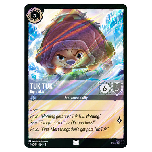 Tuk Tuk - Big Buddy 184/204 card from the Lorcana set Azurite Sea
