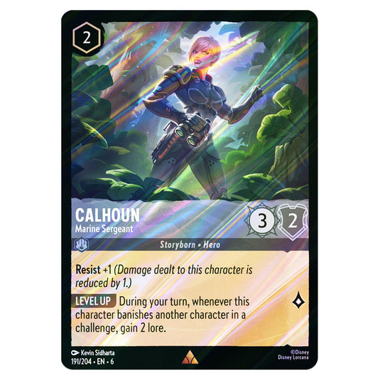 Lorcana - Azurite Sea - Calhoun - Marine Sergeant (Rare) - 191/204 (Fo Lorcana - Azurite Sea - Calhoun - Marine Sergeant (Rare) - 191/204 (Fo