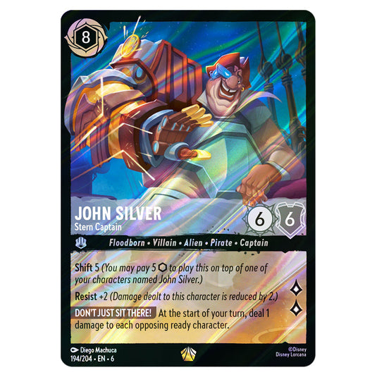 Lorcana - Azurite Sea - John Silver - Stern Captain (Legendary)