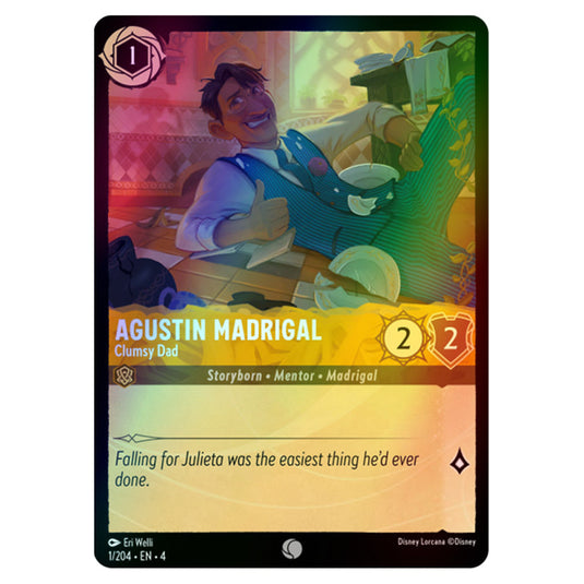 Lorcana - Ursula's Return - Agustin Madrigal - Clumsy Dad (Common) - 1/204 (Foil)