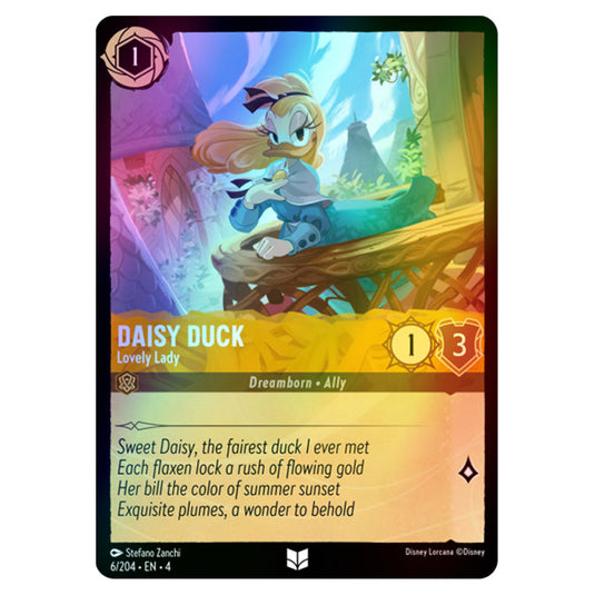 Lorcana - Ursula's Return - Daisy Duck - Lovely Lady (Uncommon) - 6/204 (Foil)