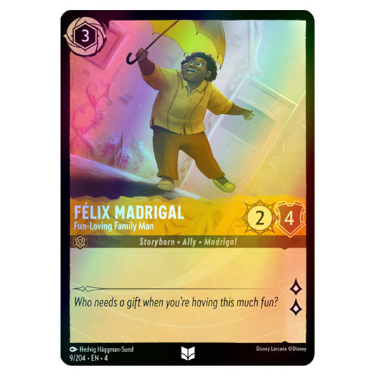 Lorcana - Ursula's Return - Félix Madrigal - Fun-Loving Family Man (Uncommon) - 9/204 (Foil)