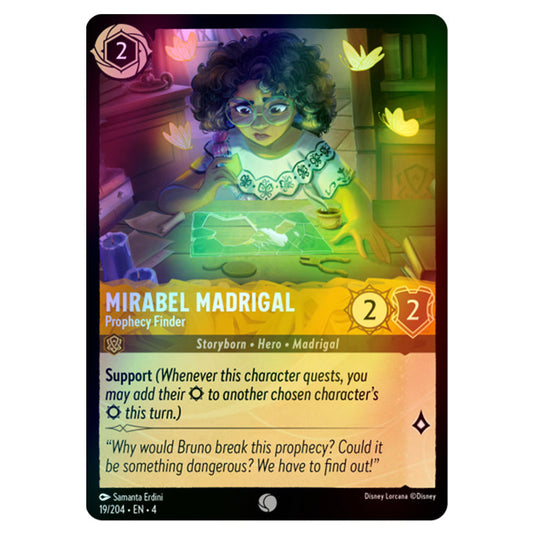 Lorcana - Ursula's Return - Mirabel Madrigal - Prophecy Finder (Common) - 19/204 (Foil)