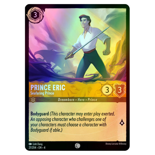 Lorcana - Ursula's Return - Prince Eric - Seafaring Prince (Common) - 21/204 (Foil)