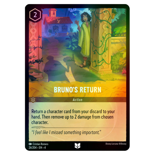 Lorcana - Ursula's Return - Bruno's Return (Uncommon) - 26/204 (Foil)