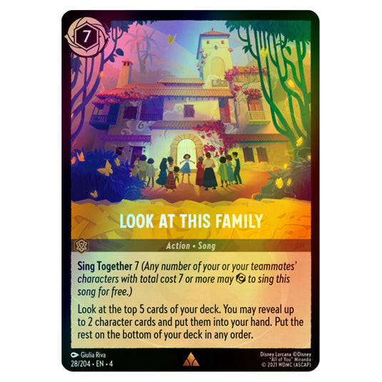 Lorcana - Ursula's Return - Look At This Family (Rare) - 28/204 (Foil)