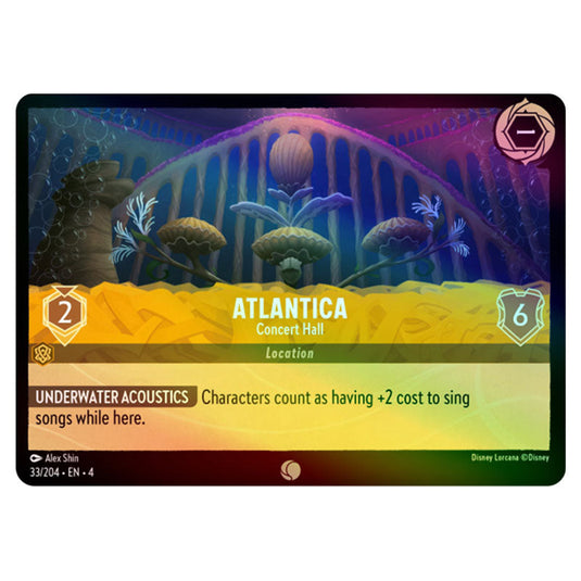 Lorcana - Ursula's Return - Atlantica - Concert Hall (Common) - 33/204 (Foil)