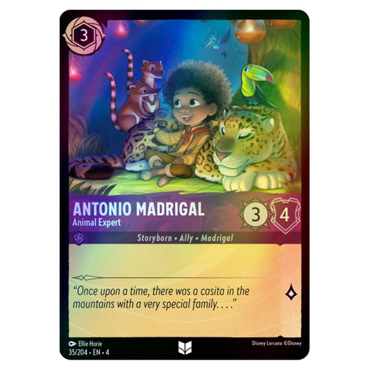 Lorcana - Ursula's Return - Antonio Madrigal - Animal Expert (Uncommon) - 35/204 (Foil)