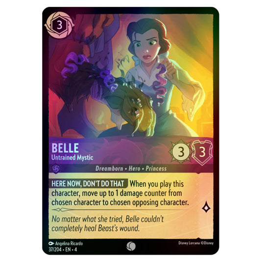 Lorcana - Ursula's Return - Belle - Untrained Mystic (Common) - 37/204 (Foil)