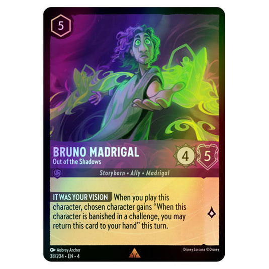 Lorcana - Ursula's Return - Bruno Madrigal - Out of the Shadows (Rare) - 38/204 (Foil)