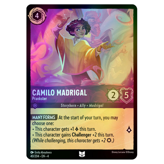 Lorcana - Ursula's Return - Camilo Madrigal - Prankster (Uncommon) - 40/204 (Foil)