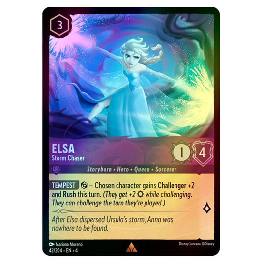 Lorcana - Ursula's Return - Elsa - Storm Chaser (Rare) - 42/204 (Foil)