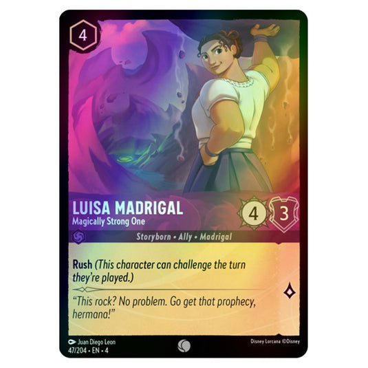 Lorcana - Ursula's Return - Luisa Madrigal - Magically Strong One (Common) - 47/204 (Foil)