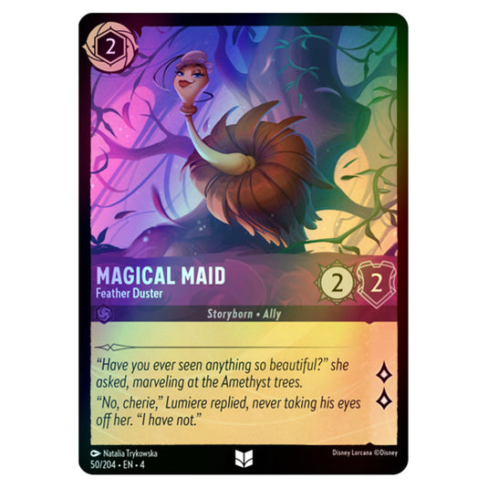 Lorcana - Ursula's Return - Magical Maid - Feather Duster (Uncommon) - 50/204 (Foil)