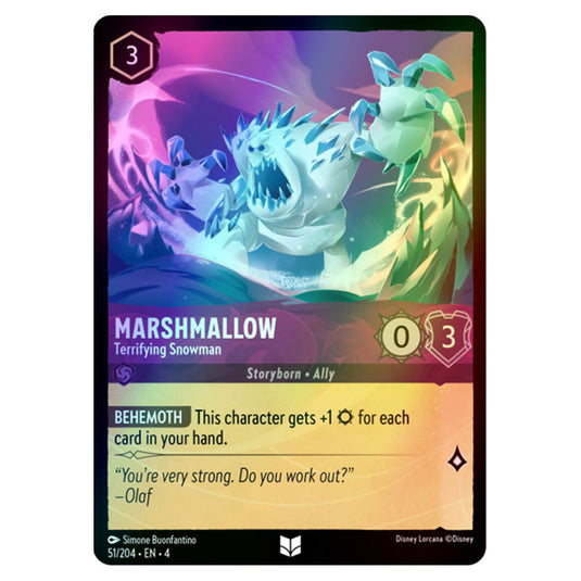 Lorcana - Ursula's Return - Marshmallow - Terrifying Snowman (Uncommon) - 51/204 (Foil)