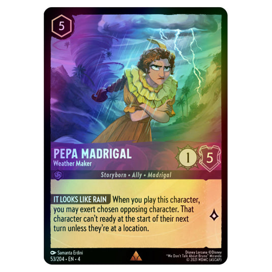 Lorcana - Ursula's Return - Pepa Madrigal - Weather Maker (Rare) - 53/204 (Foil)