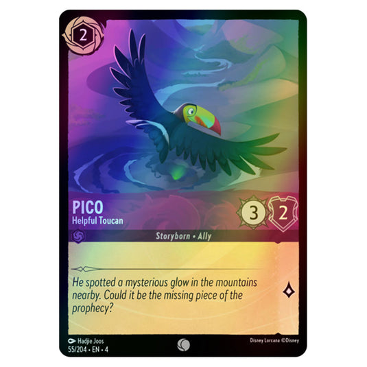 Lorcana - Ursula's Return - Pico - Helpful Toucan (Common) - 55/204 (Foil)