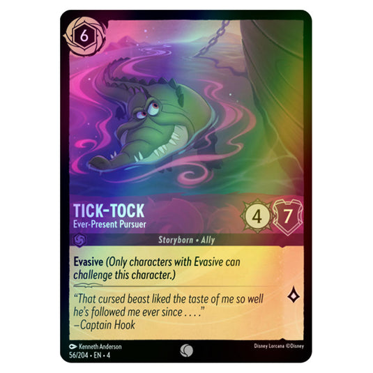 Lorcana - Ursula's Return - Tick-Tock - Ever-Present Pursuer (Common) - 56/204 (Foil)